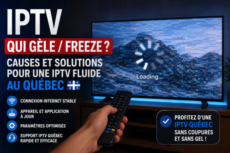 IPTV qui gèle et freeze – solutions IPTV Québec 2026