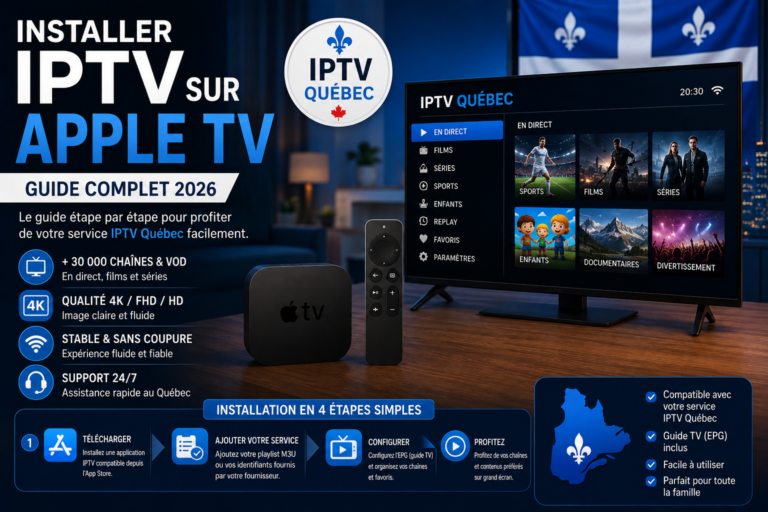 Installer IPTV sur Apple TV