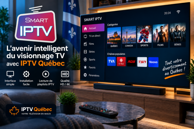 Smart IPTV (SIPTV) pour IPTV Québec – application IPTV sur Smart TV