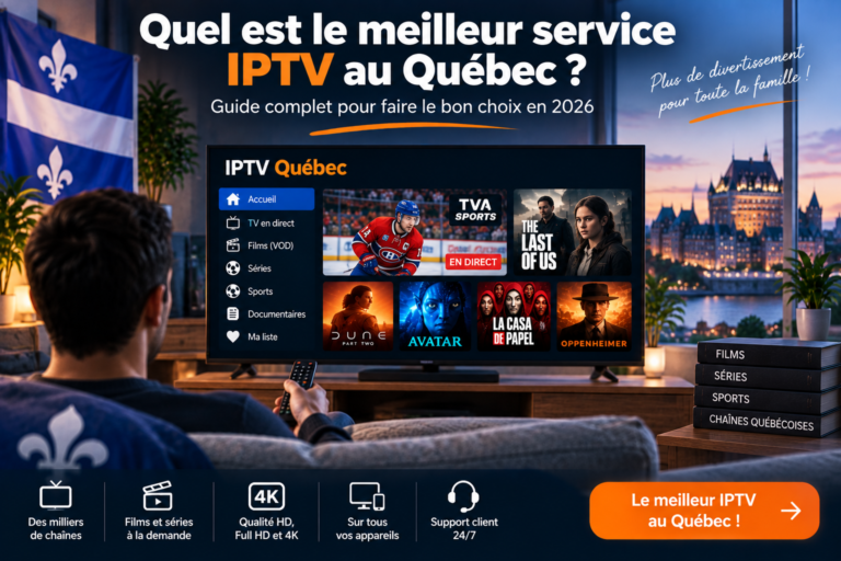 Meilleur service IPTV Québec – guide pour choisir son IPTV en 2026