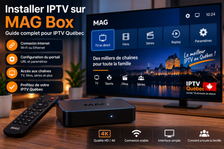 Installer IPTV sur MAG Box : Guide Ultime IPTV Québec 2026