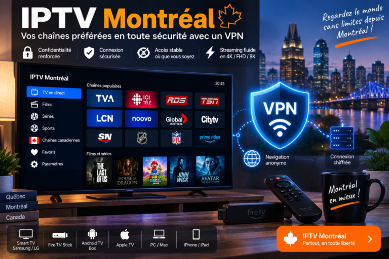 IPTV Montréal avec VPN